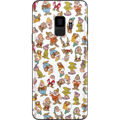 Disney Snow White Dwarfs Pattern Galaxy S9 Skin